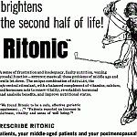 Brightens the second half of life! We found Ritonic to be a safe, effective geriatric supplement. Contains Ritalin.